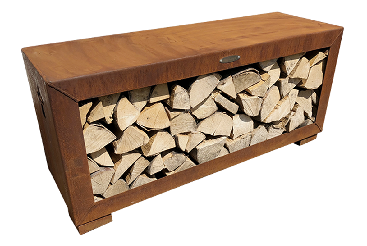 Holzablage breit rost