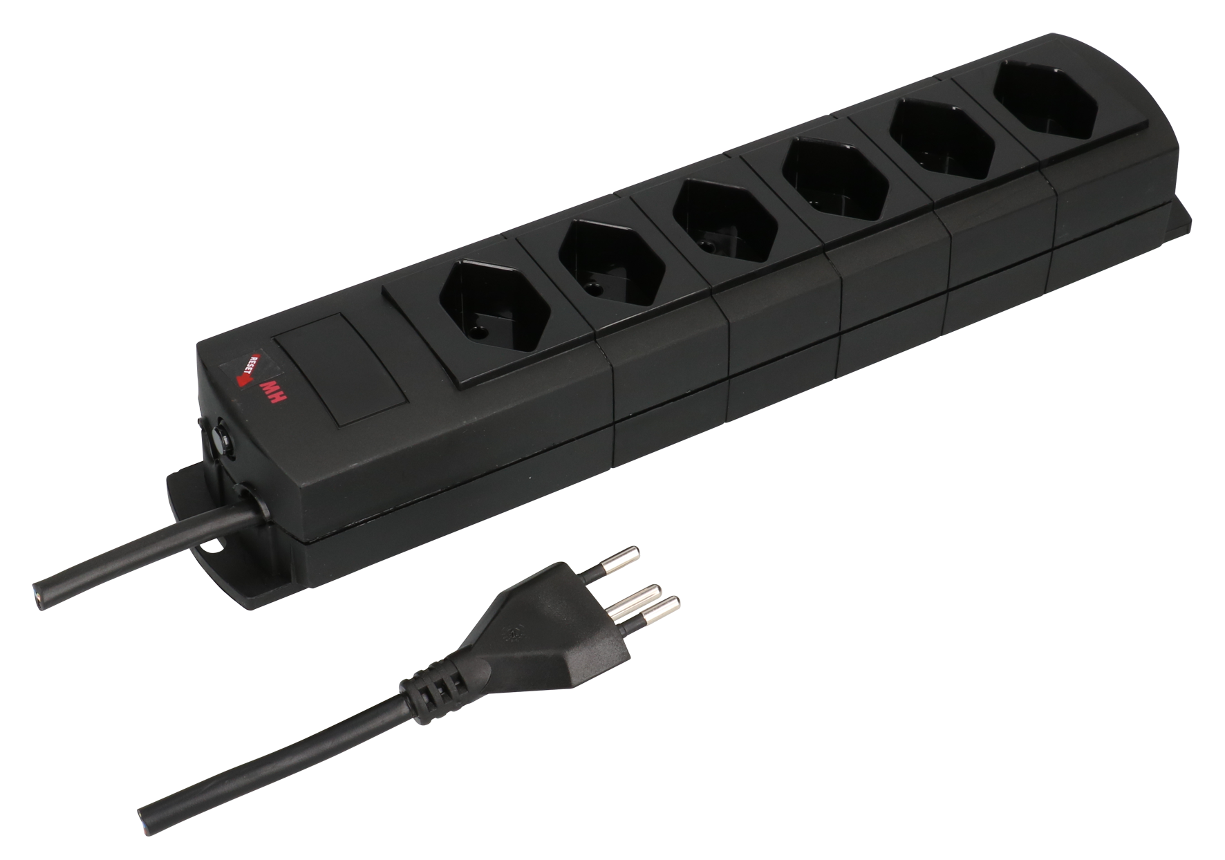 Steckdosenl. 6xT13 sw