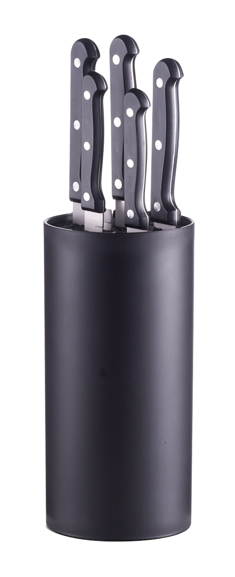 Messerblock schwarz 6tlg.