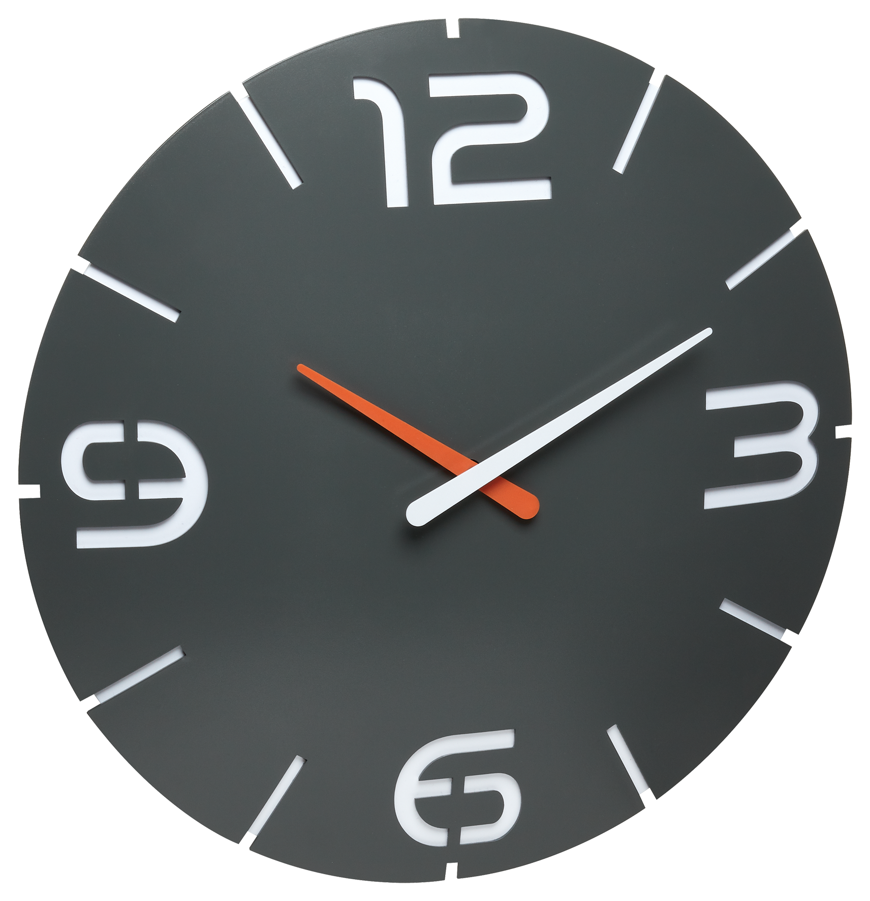 Funk-Wanduhr Contour anthrazit