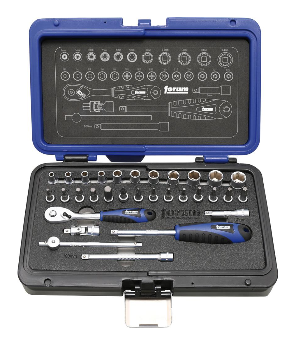 Steckschlüsselsatz 1/4" 31tlg.