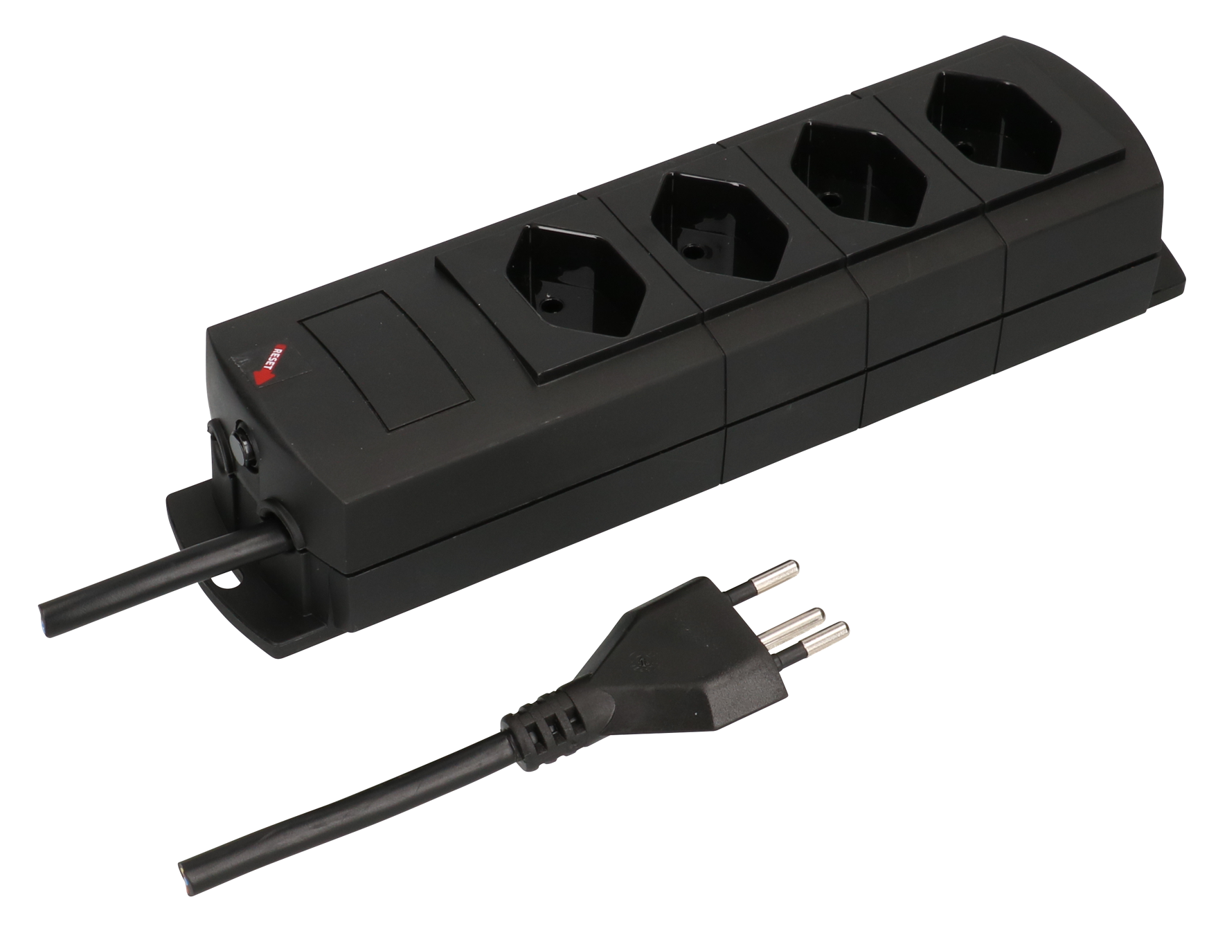 Steckdosenl. 4xT13 sw