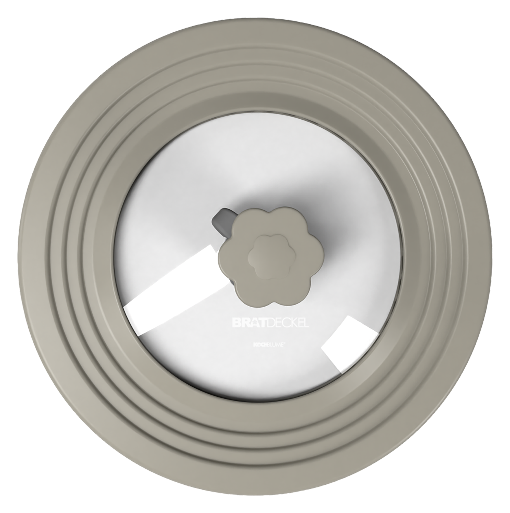 Bratdeckel L ø 31 cm taupe
