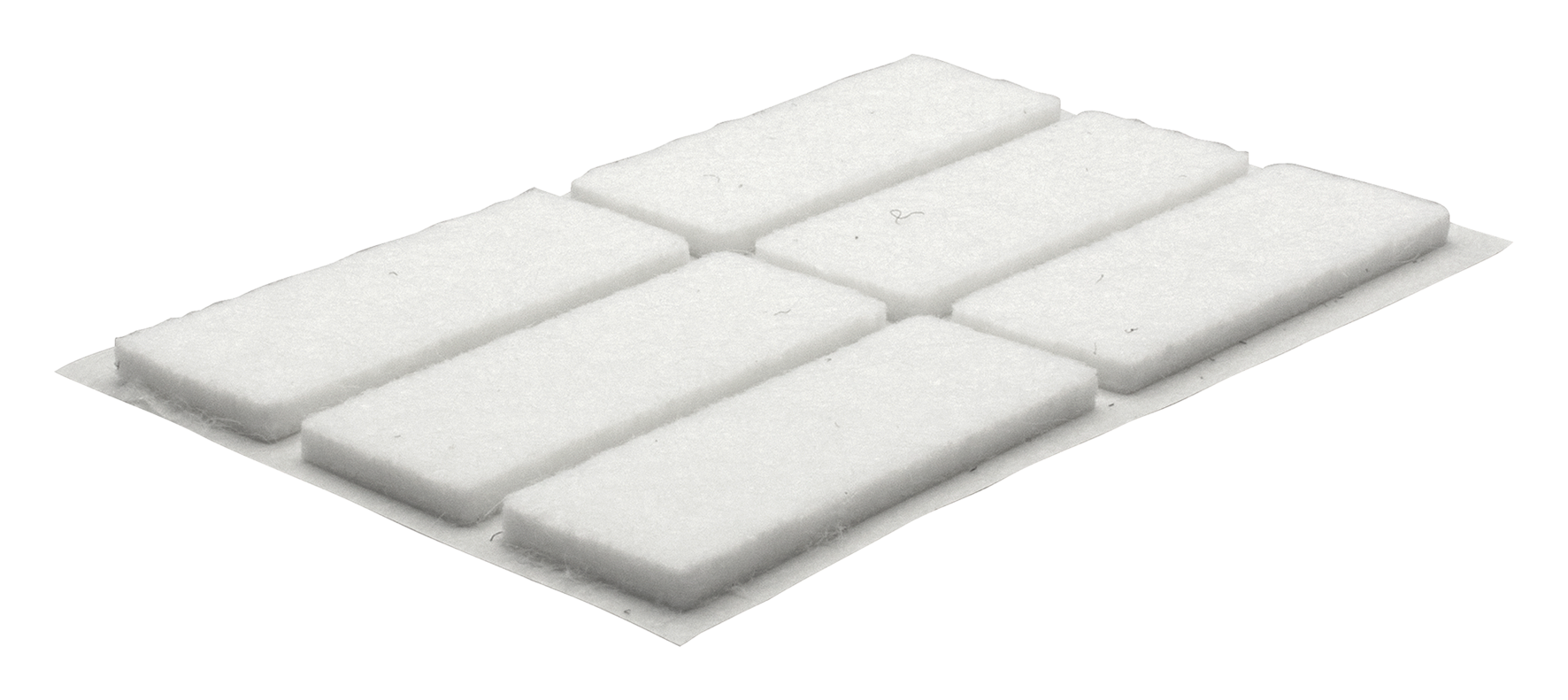 Filzgleiter 44x16 mm 12S ws