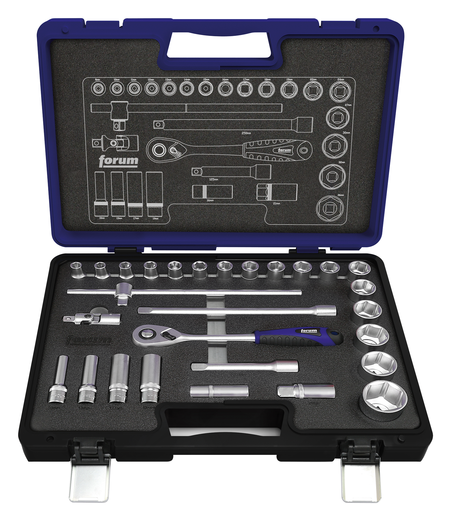 Steckschlüsselsatz 1/2" 28tlg.