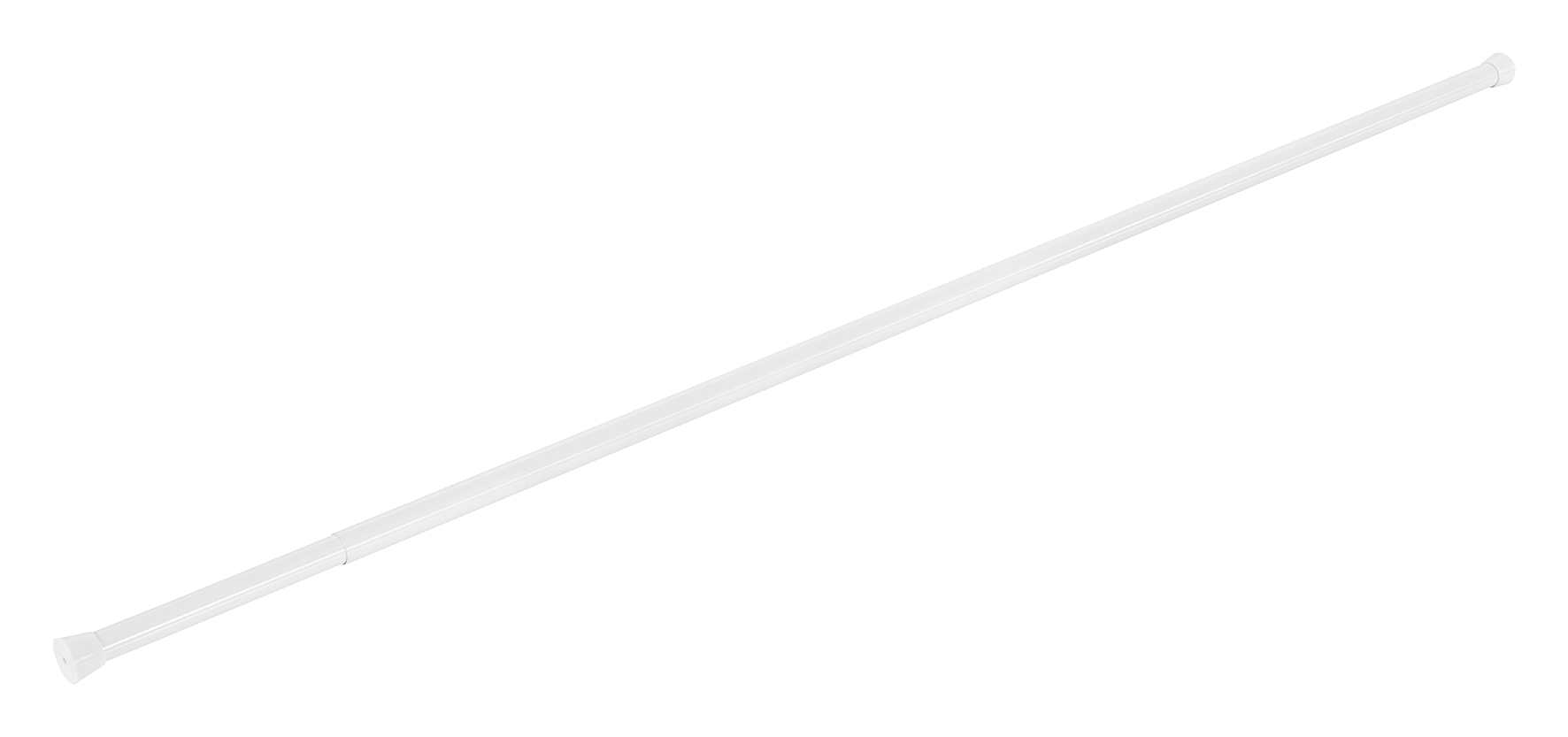 Duschvorhangst.weiss 125-230cm