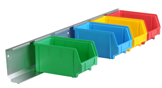 Montageschiene für 6 Boxen