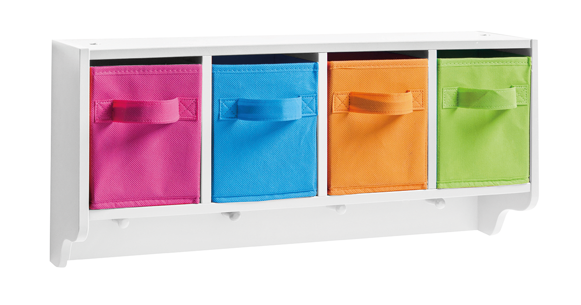 Wandgarderobe Kinder weiss