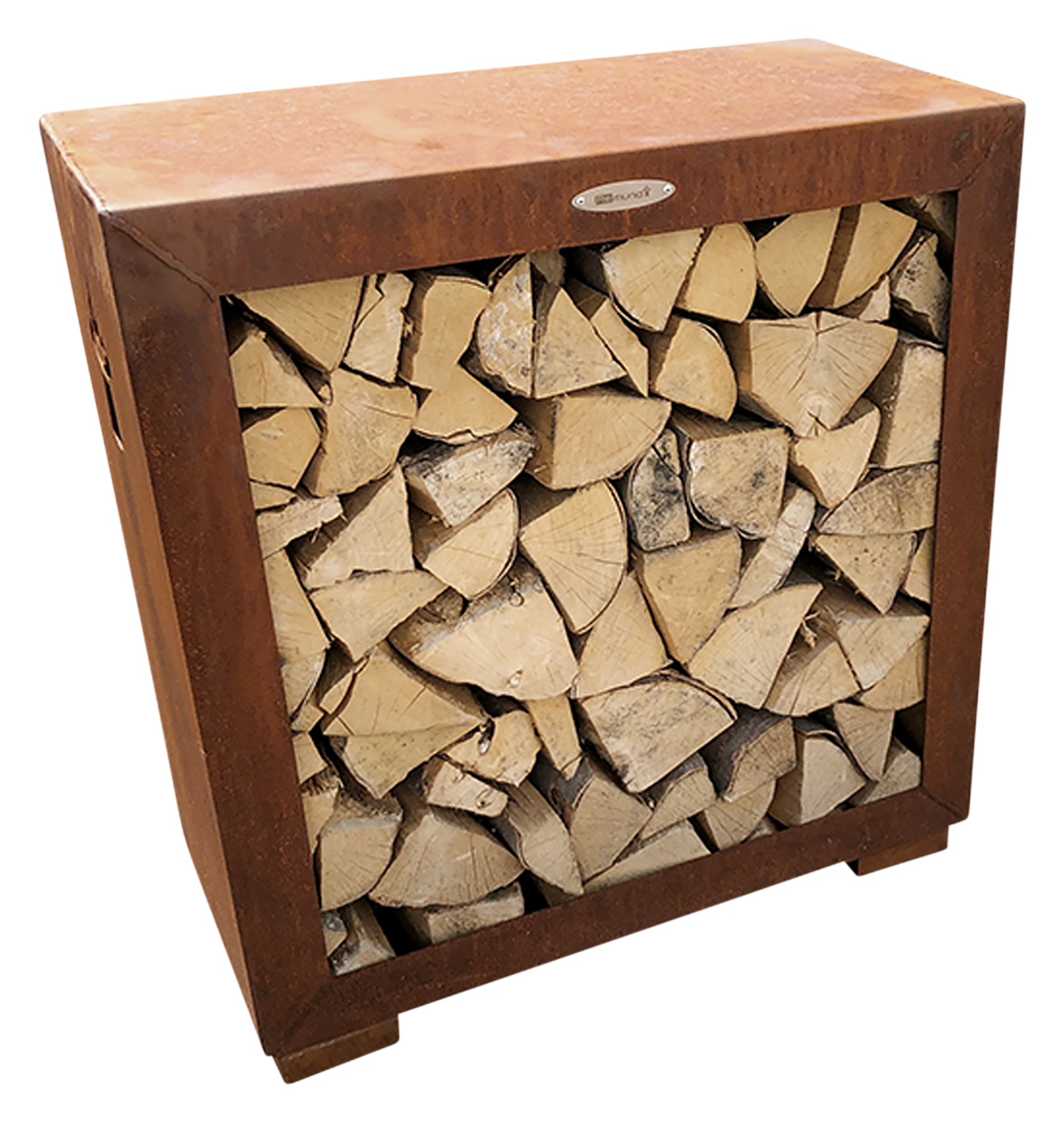 Holzablage horizontal rost