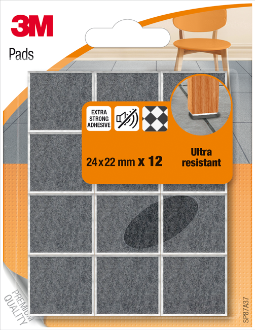 Filzg.Pads U.Res.24x22 12St.gr