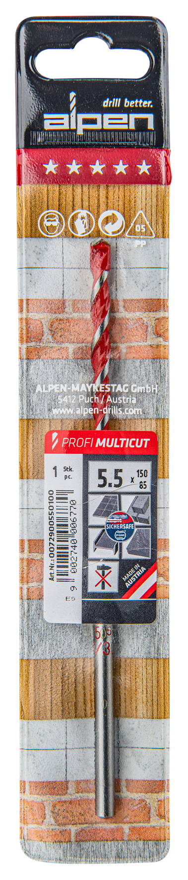 Bohrer Profi Multicut 5.5x150