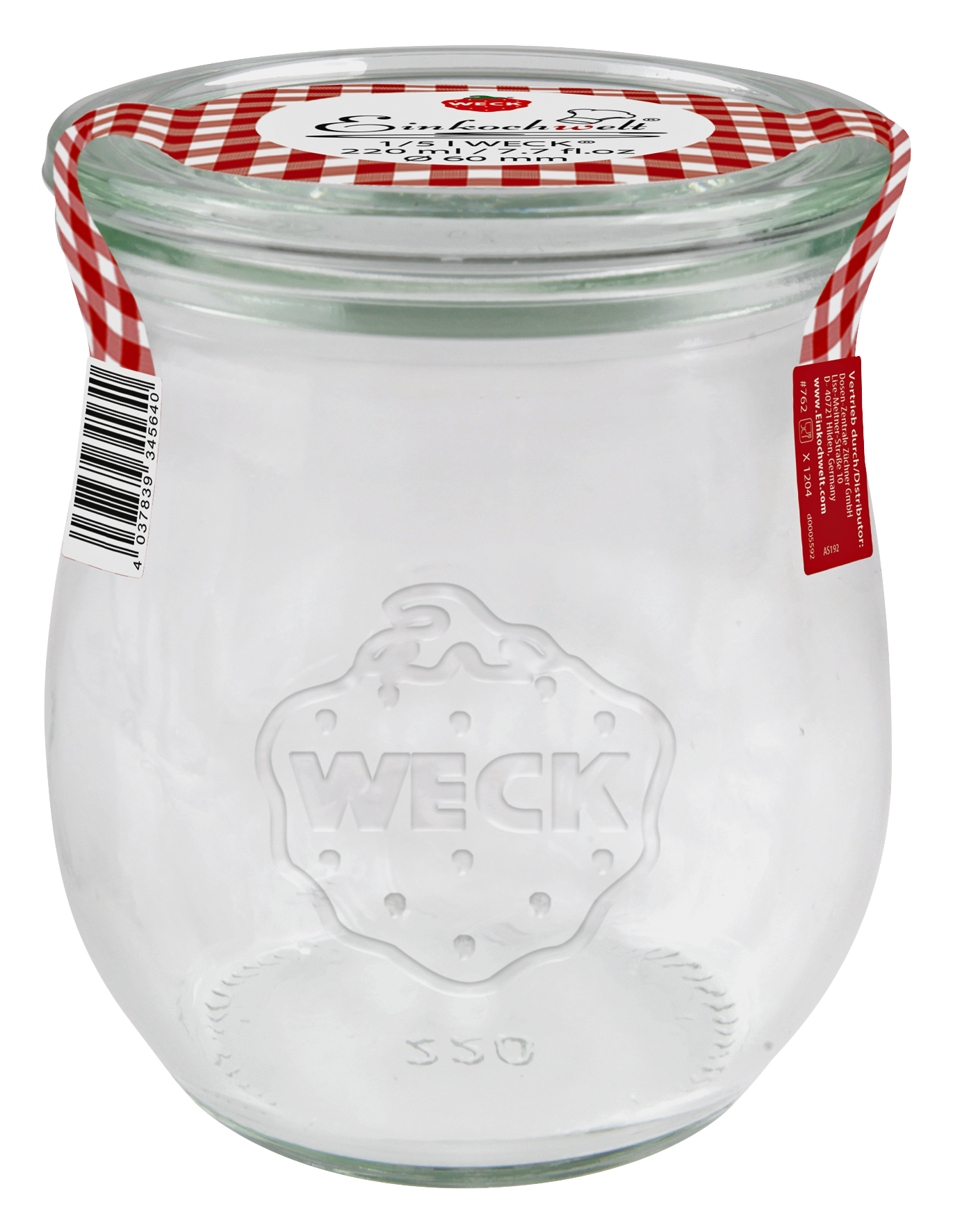 Einmachglas Tulpenf. m.D.220ml