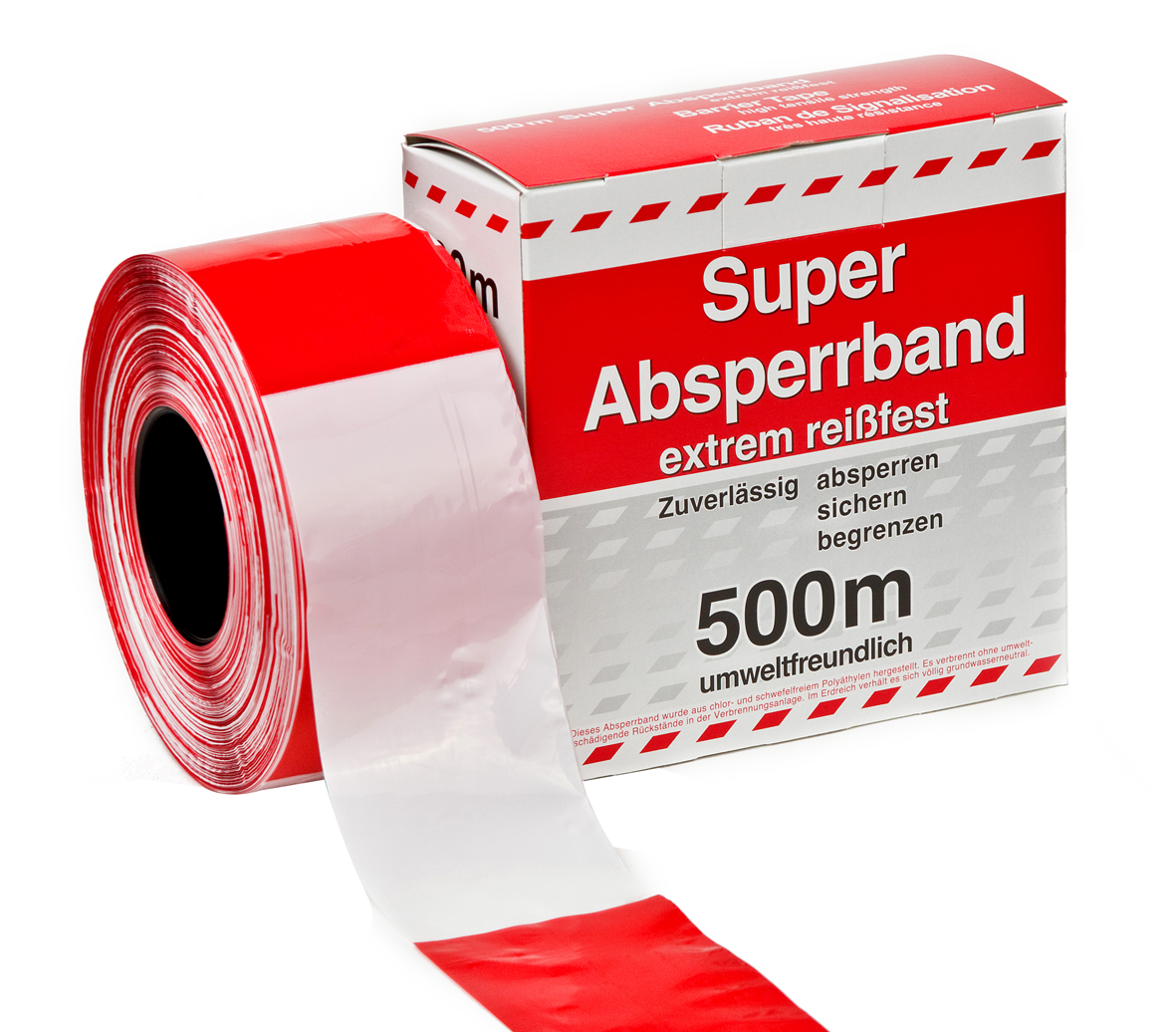 Absperrband 80 mm 500 m