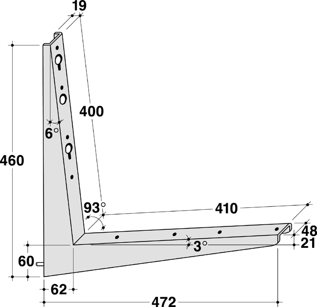 Sitzbankkonsole BF/410.2 250kg
