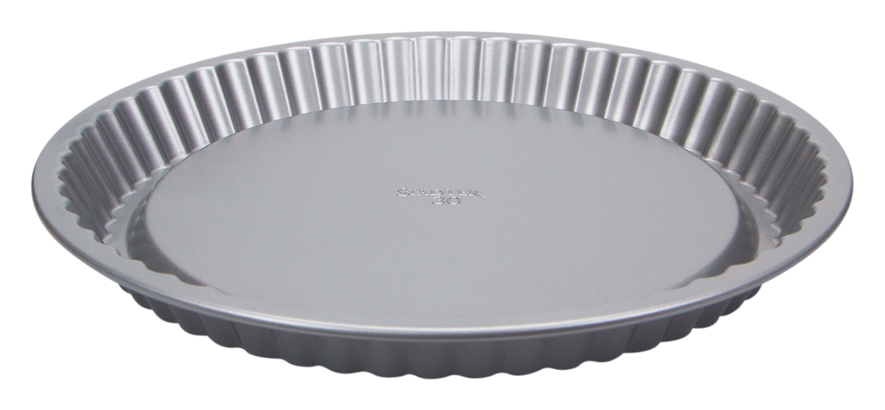 Obstbodenform ø 30x3cm silber