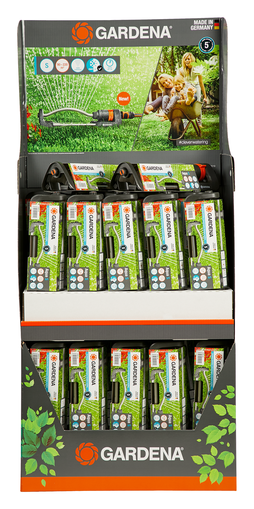 Viereckregner Aqua S Display