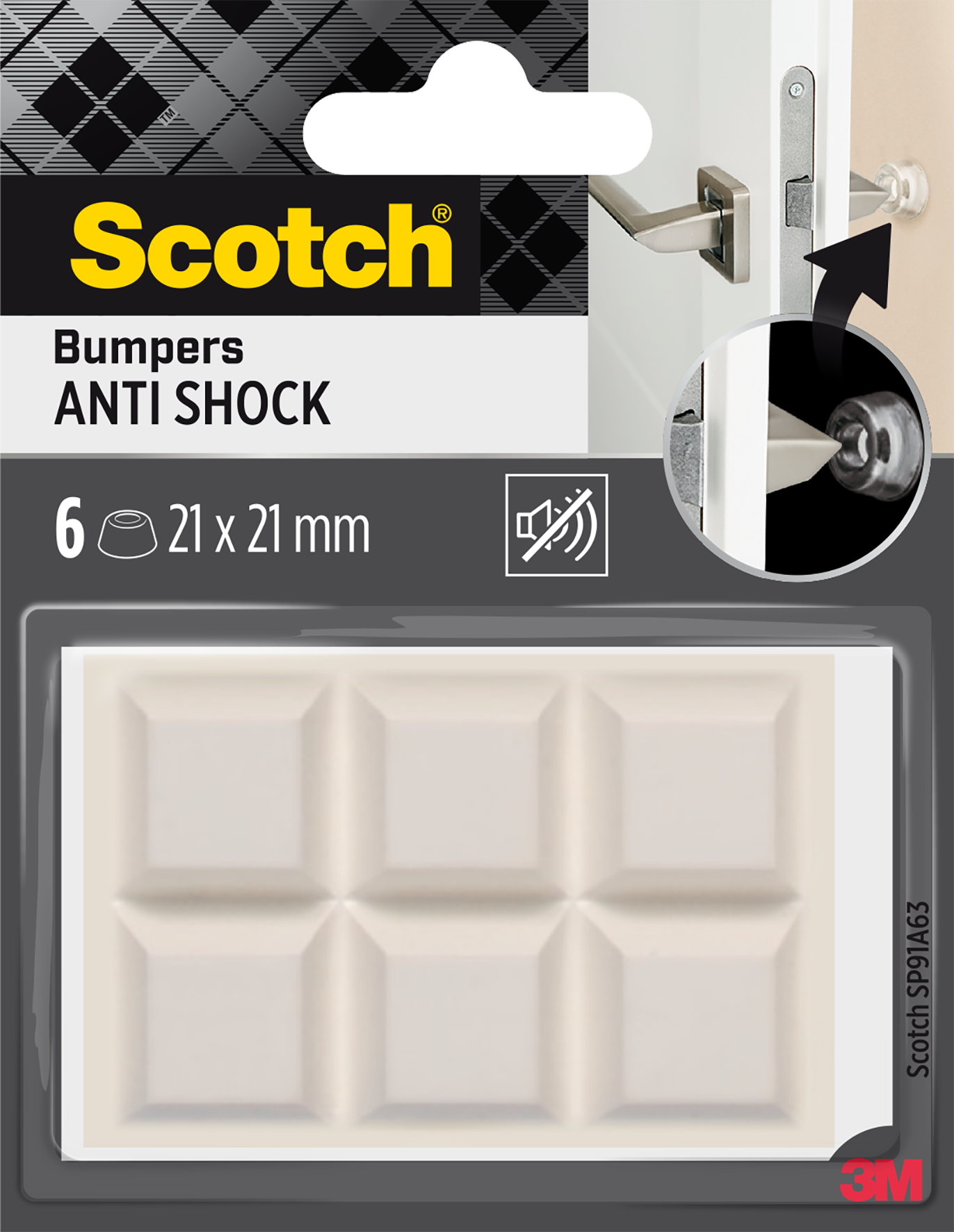 Schutzp.Bum. 21 mm 6St. weiss