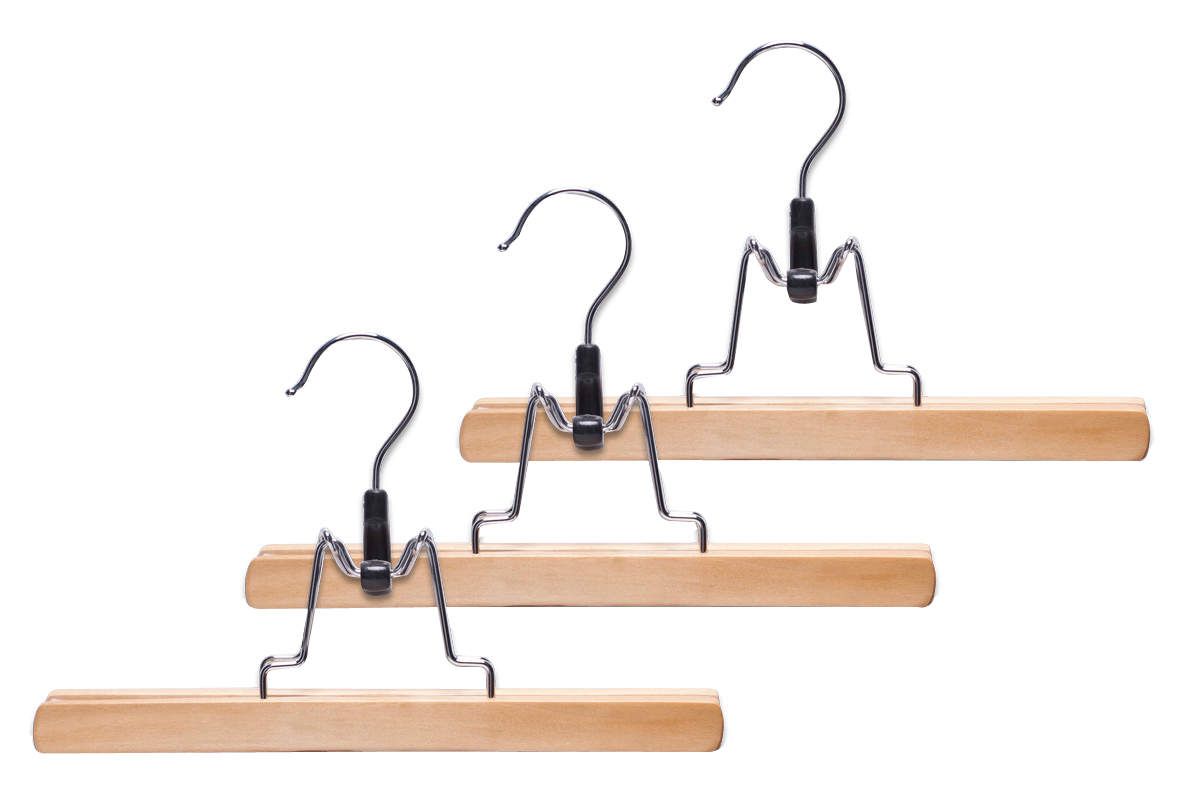 Hosenklemmbügel natur 3St.25cm