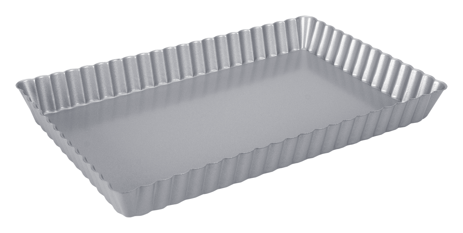 Tarteform 28x18x3 cm silber