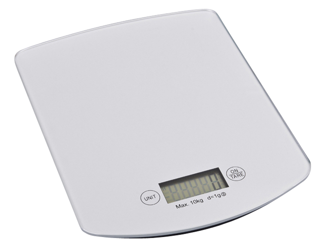 Küchenwaage Glas silber 10kg