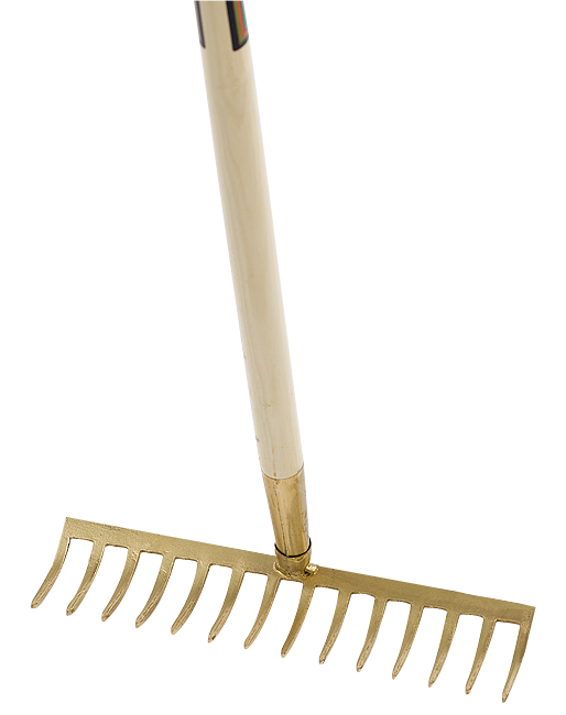 Gartenrechen 10 Zinken gebogen