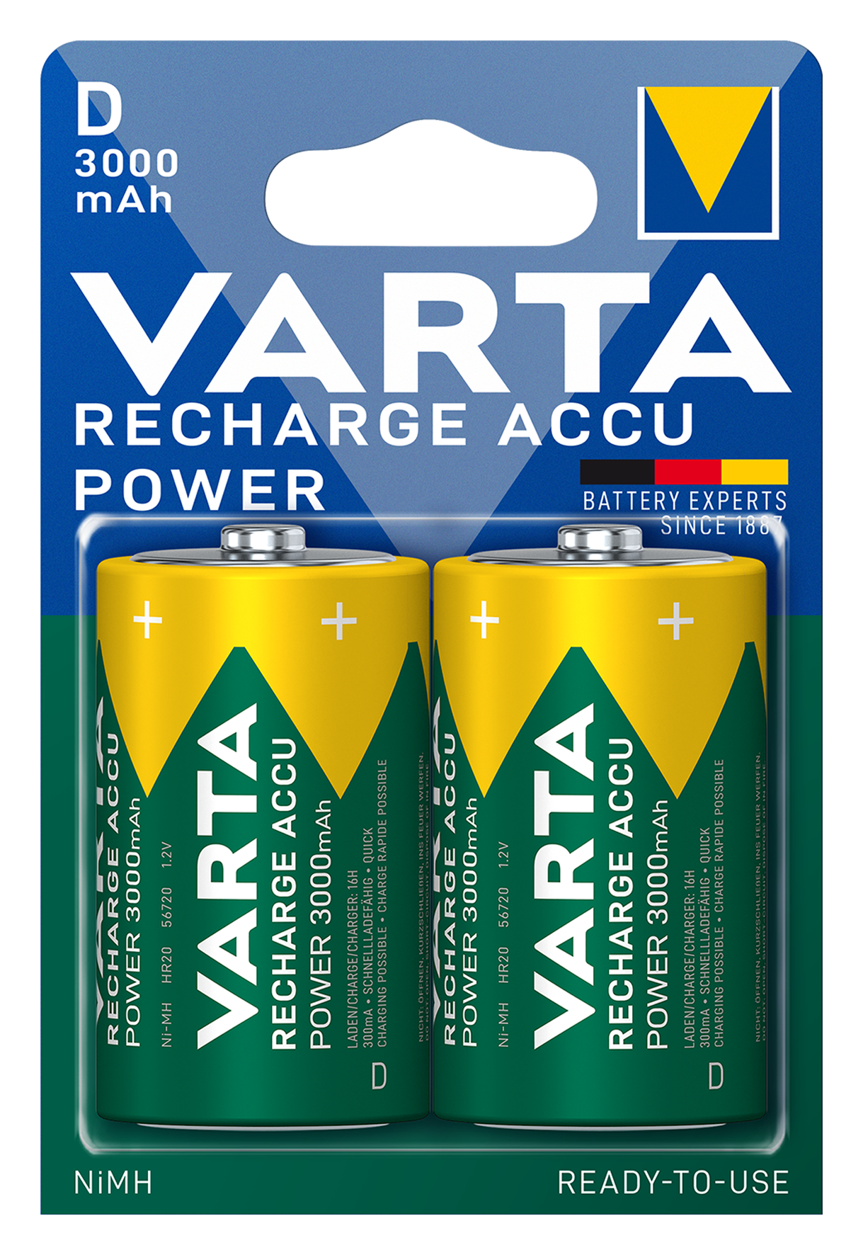 Accu Power D 3000mAh 2St