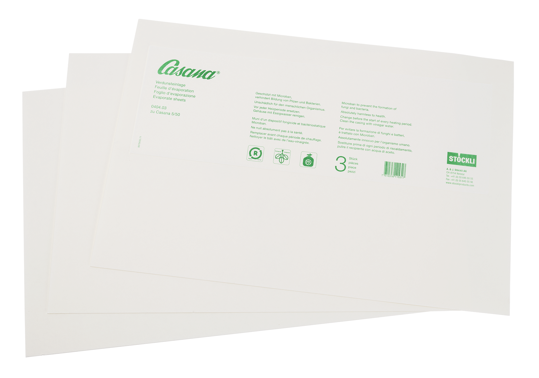 Einlagen Casana Nr.5 3St.