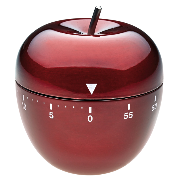 Timer Apfel Inox rot