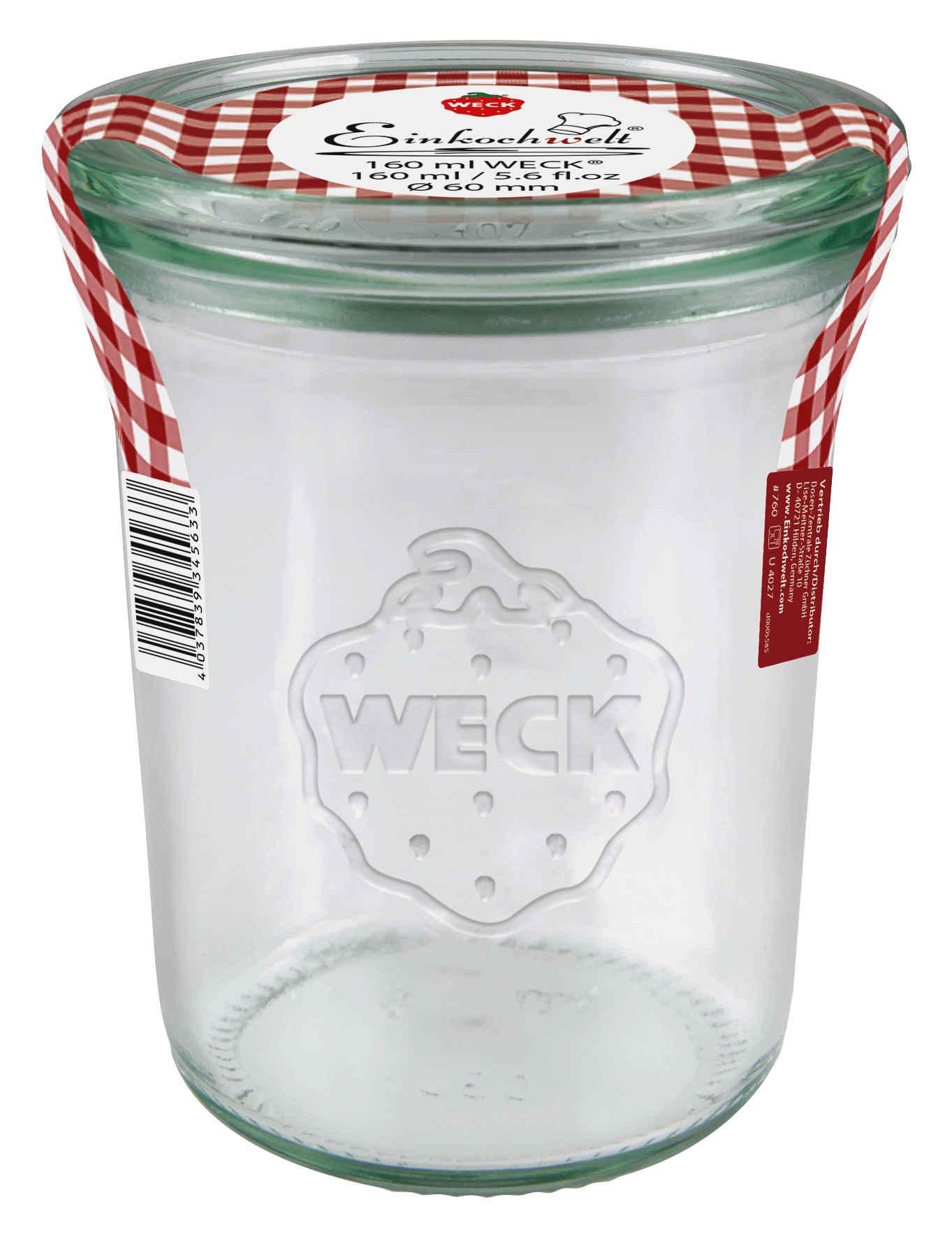 Einmachglas Sturzf. m.D. 160ml