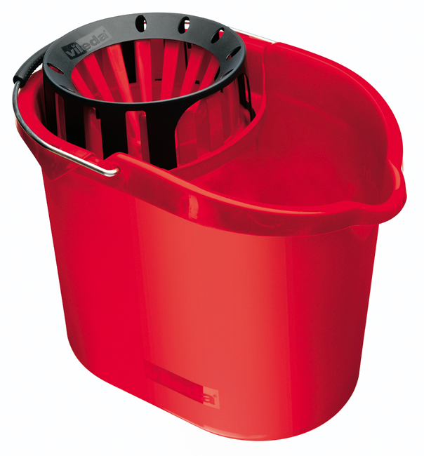 Eimer mit Sieb zu Wischmop