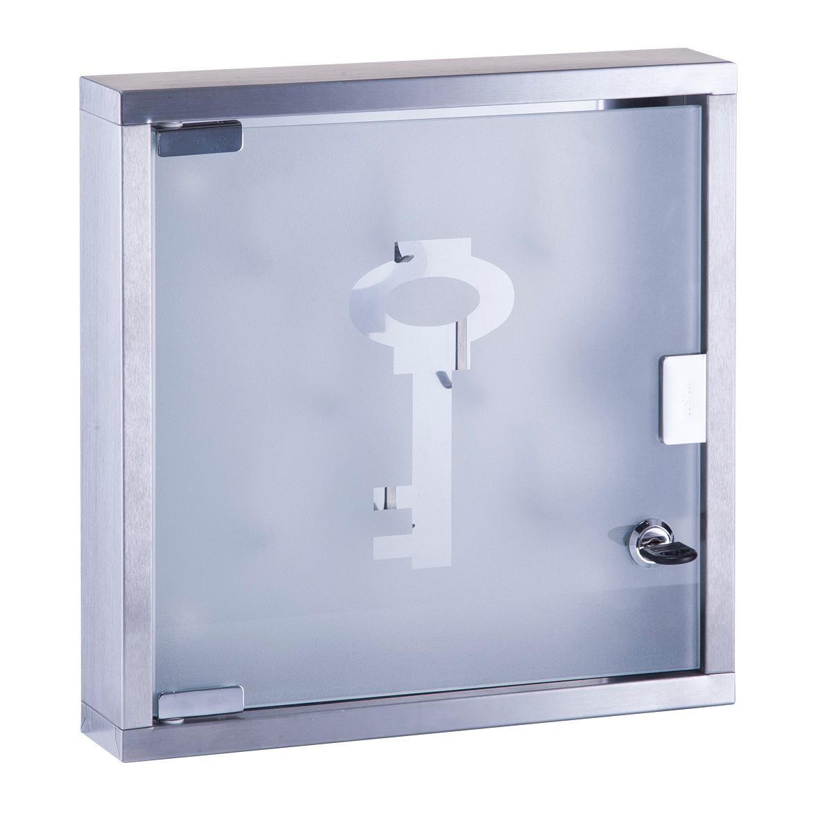 Schlüsselkasten Inox Glas 30cm