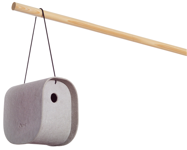 Nistkasten Birdy grau 21x16x22