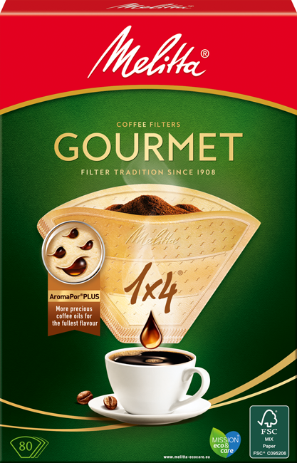 Filtertüten 1x4 Gourmet 80St