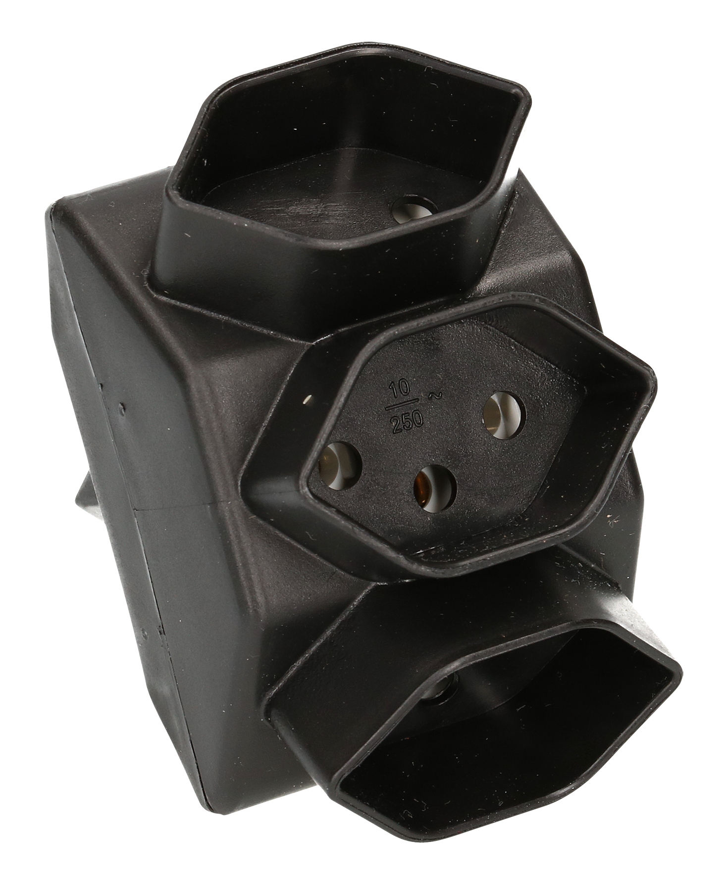 Abzweigstecker 3xT13 sw