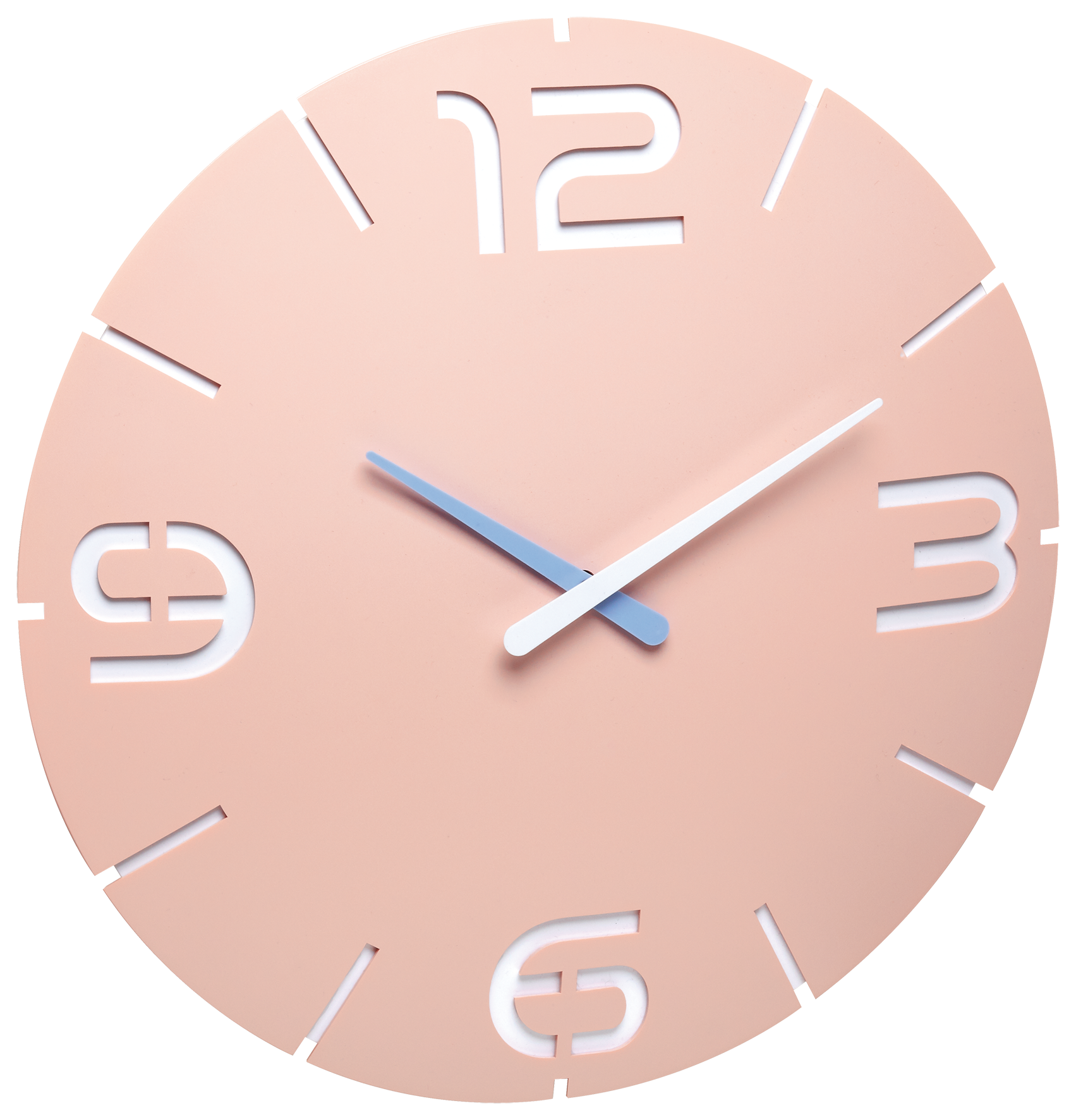 Funk-Wanduhr Contour pink