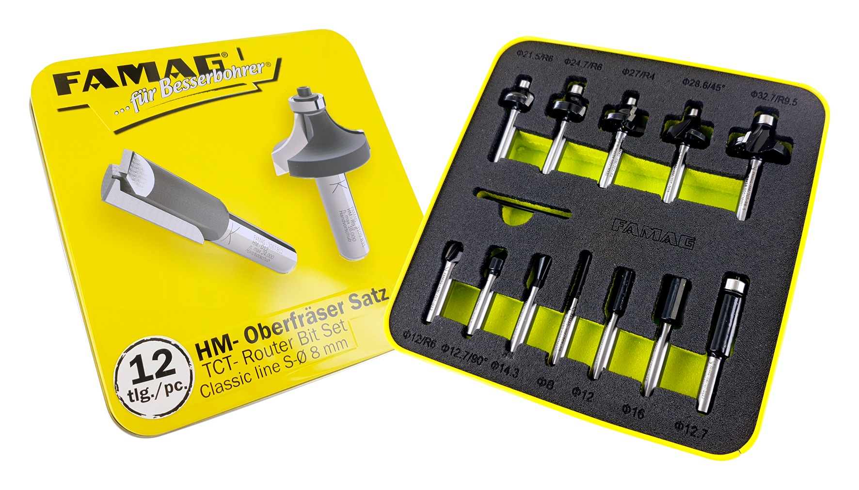 Fräsersatz HM Classic 12tlg.
