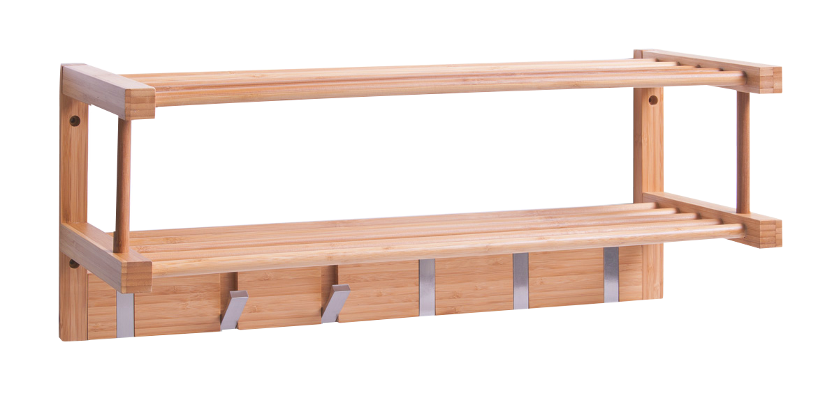 Wandgarderobe Bamboo 60x24cm