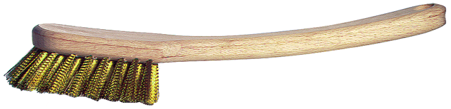 Ablaugbürste Messing 7Rm/Stiel