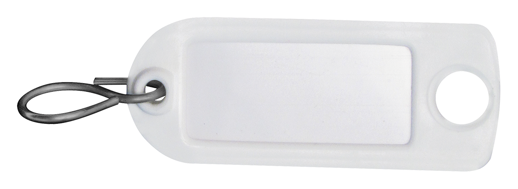 Schlüsseletikette 100x weiss