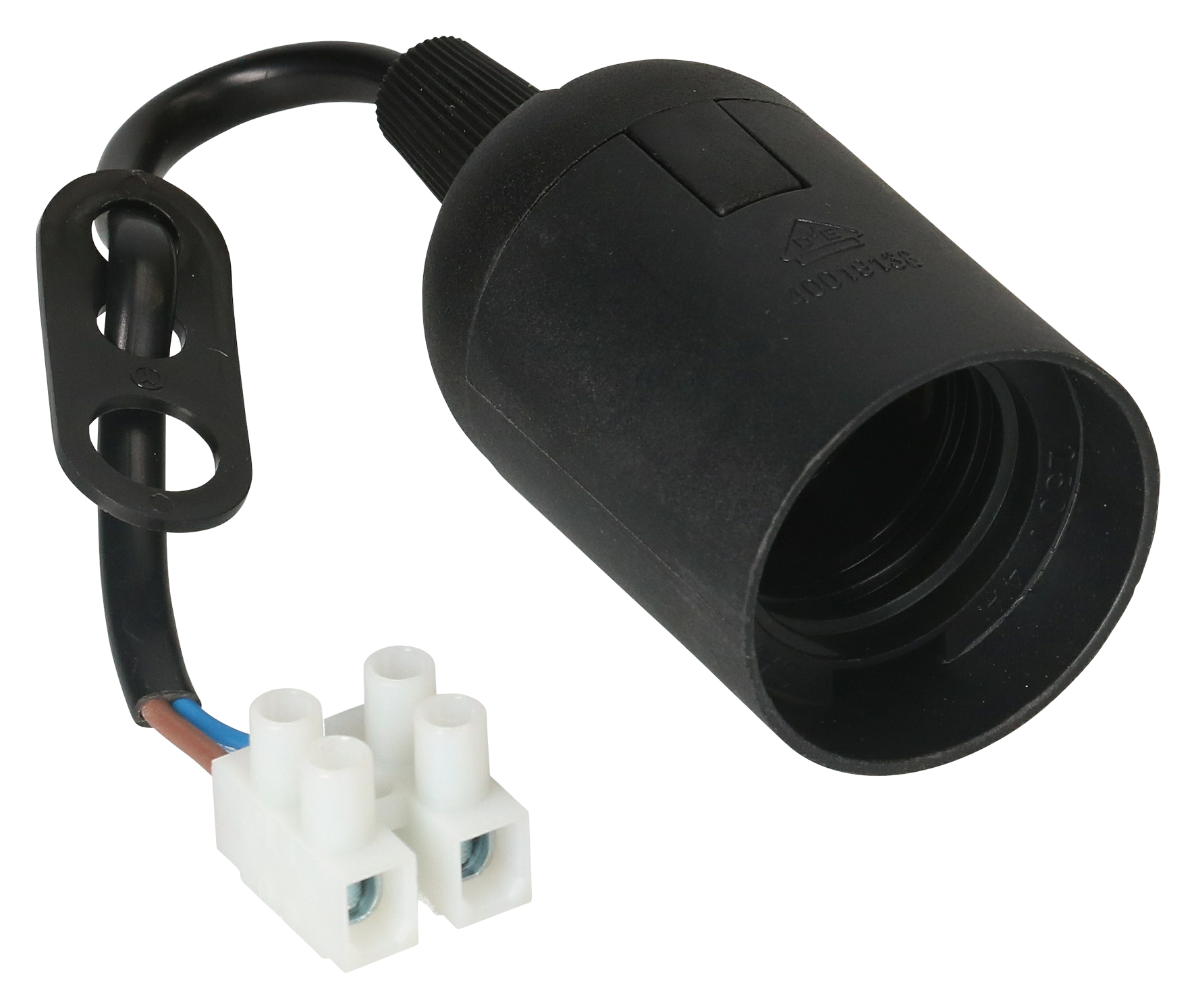 Baupendelfassung E27 120 mm sw