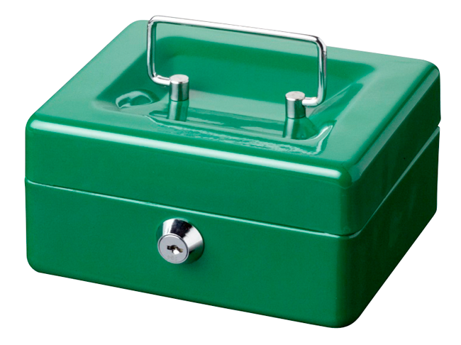 Geldkassette Money grün m/2S