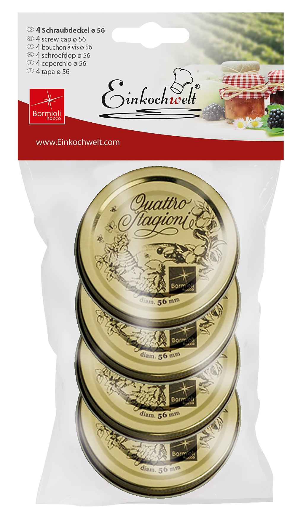 Deckel Stagioni 4Stück ø56mm