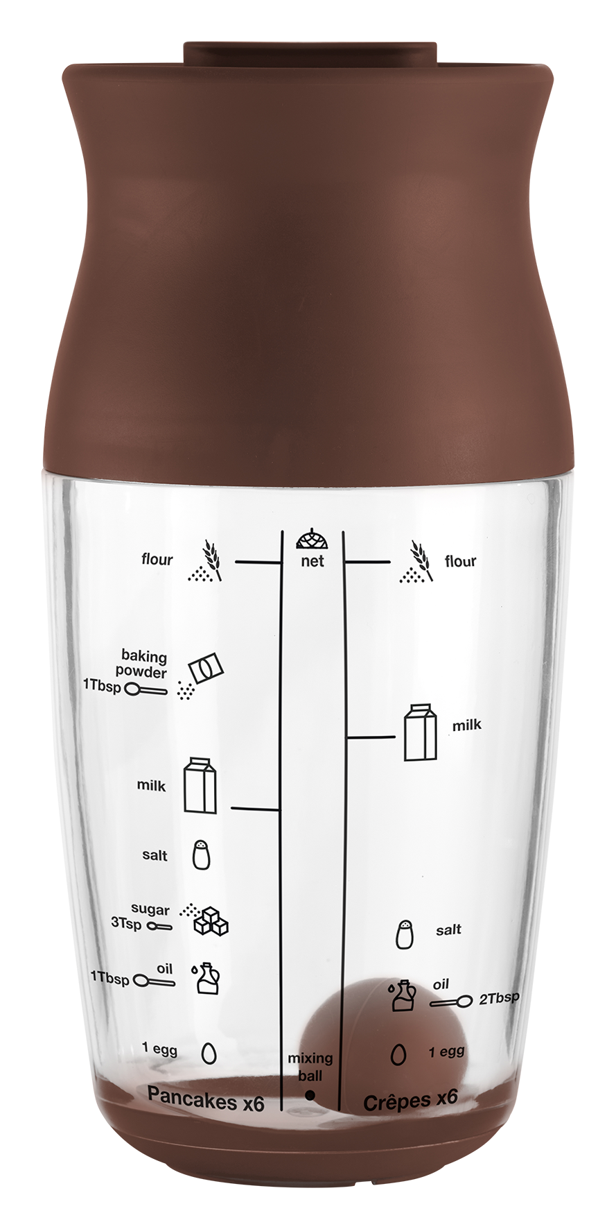 Pancake-Crêpes Shaker 0.7 l