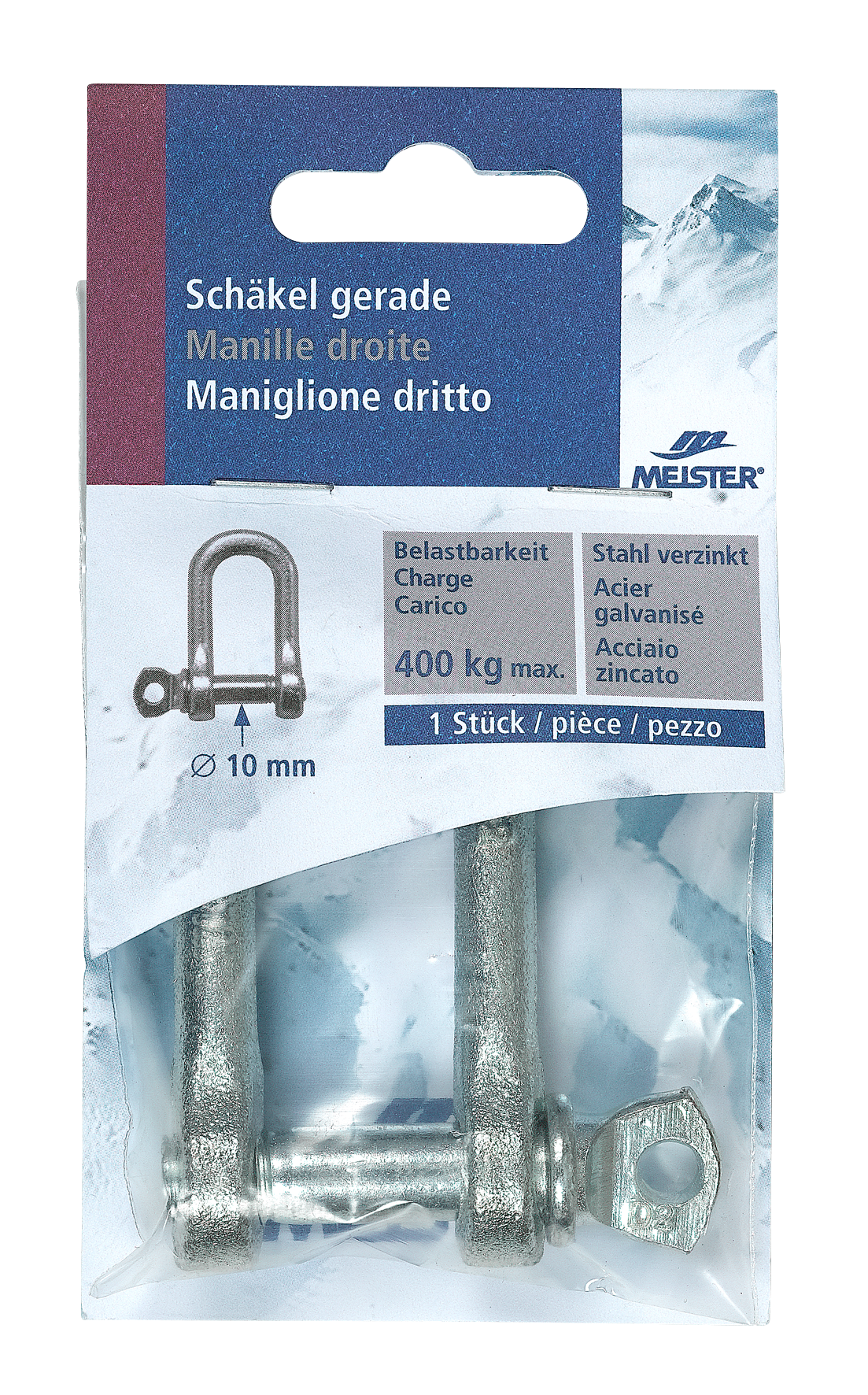 Schäkel gerade ø12mm 24mm