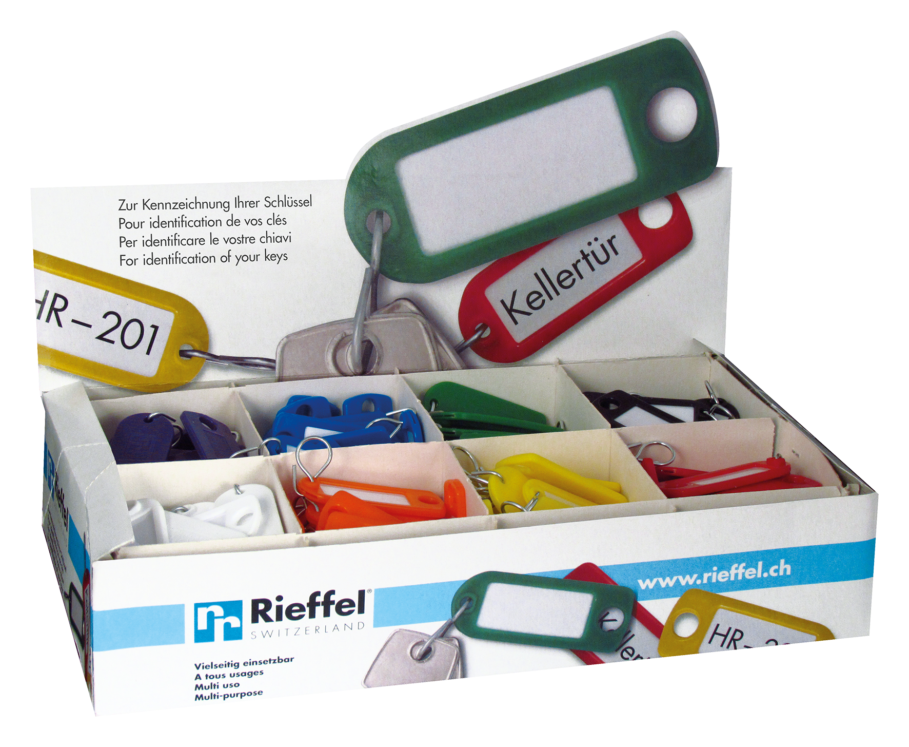 Schlüsseletikette 200x ass.