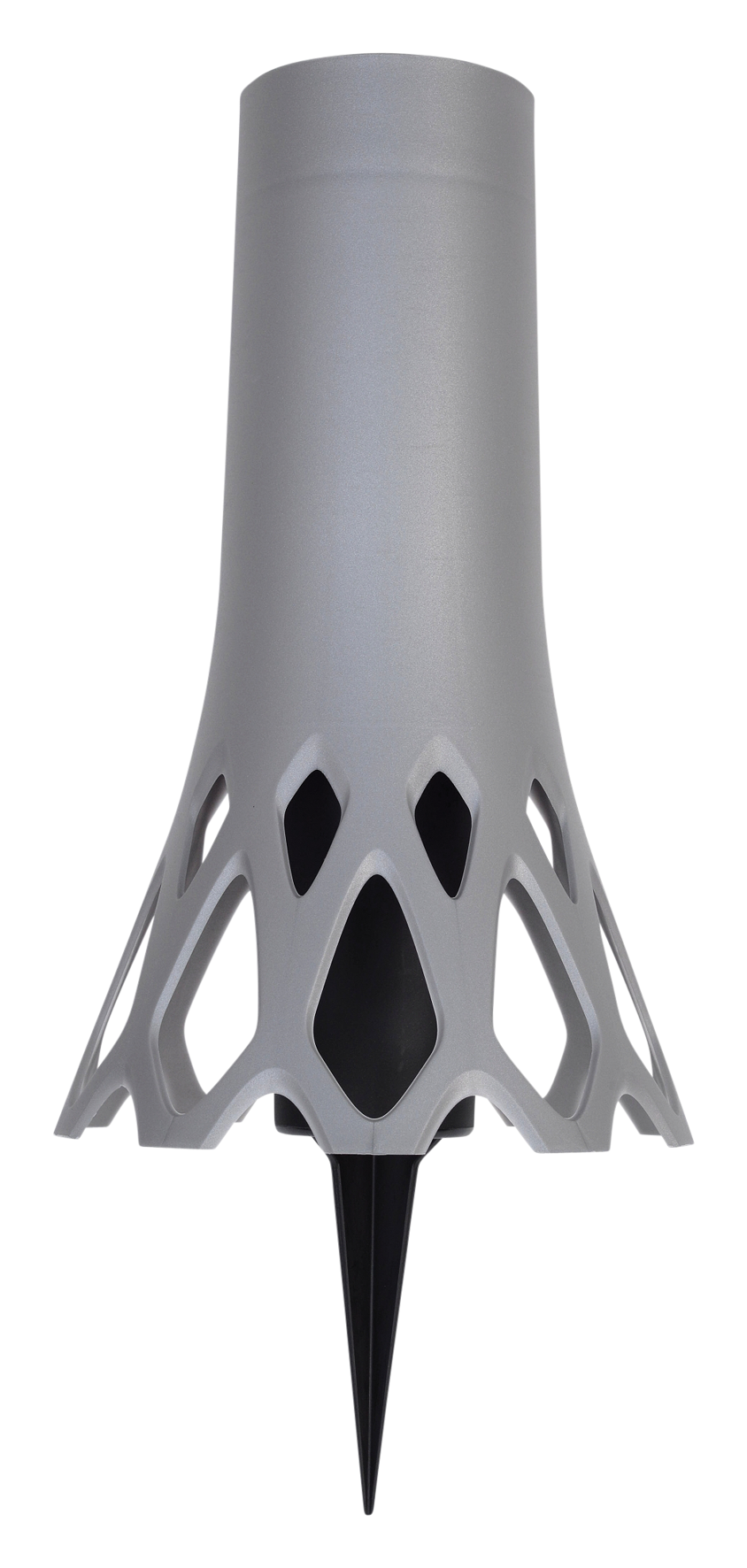 Vase m.Erdspiess silber 1 l