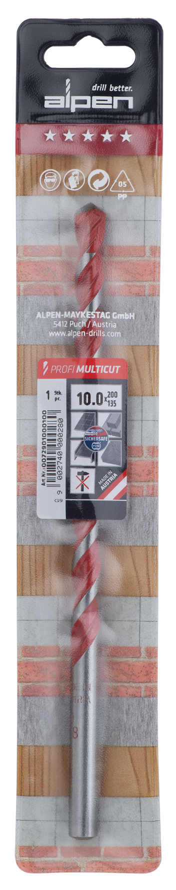 Bohrer Profi Multicut 10.0x200