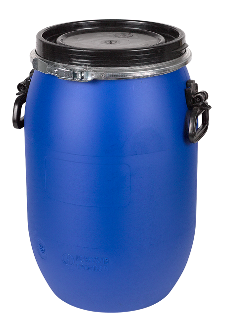 Obstfass Kunststoff blau 60l