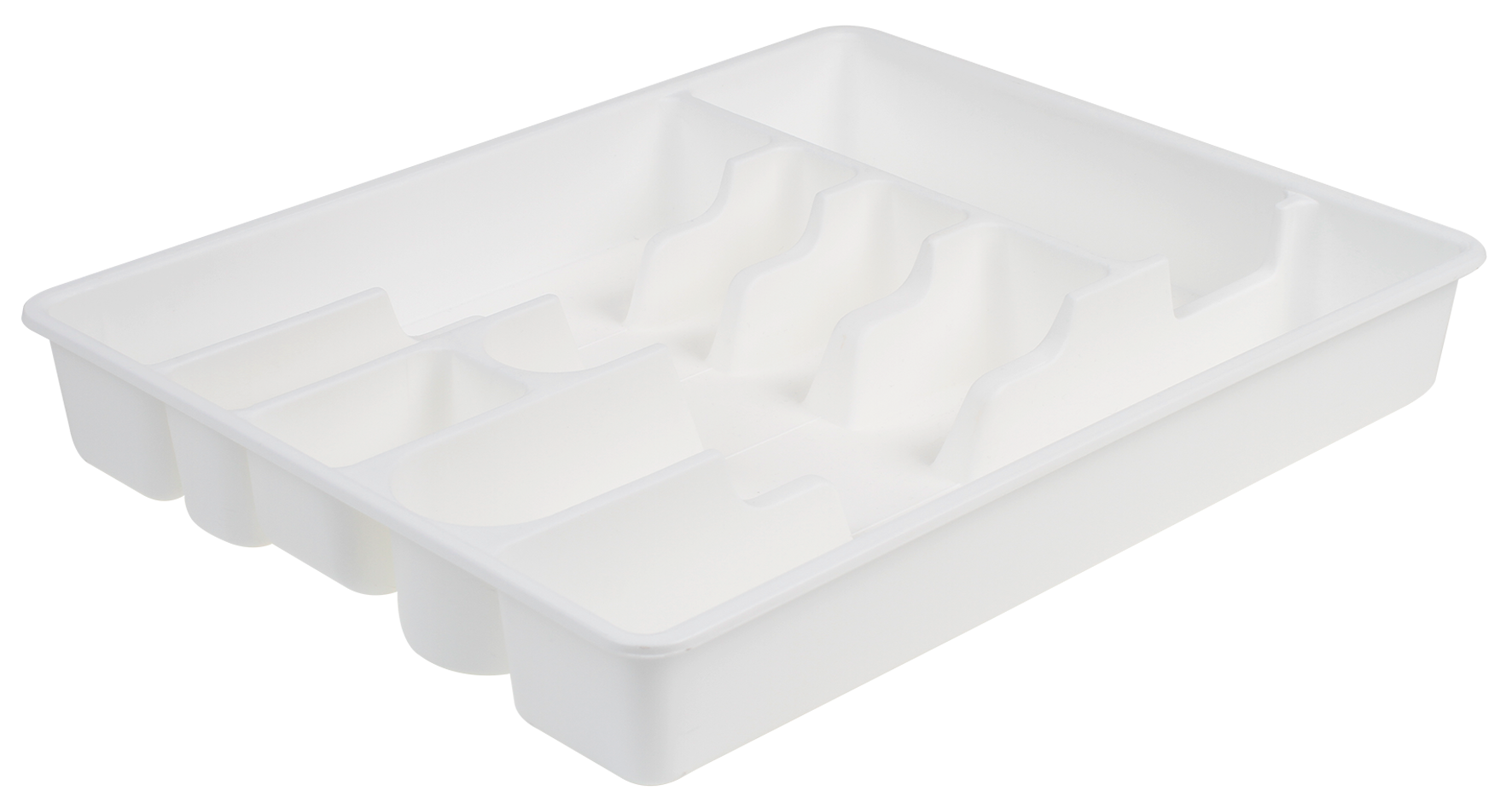 Besteckkasten Kunststoff weiss