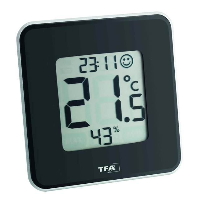 Thermo-Hygrom.digit. sw 10.5cm